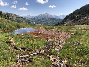 Photo of abandoned mine site
