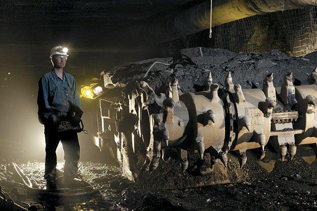Photo of underground continuous miner