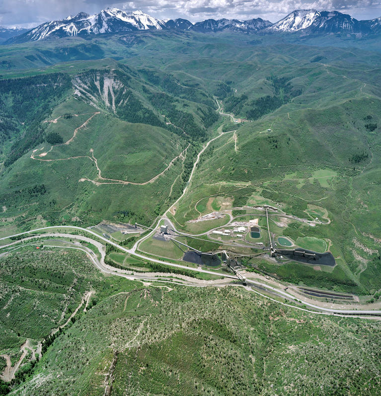Photo of aerial overview of West Elk Mine
