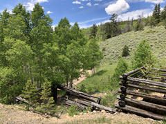 Photo of Seven Mile Jeep Trail, near minesites mitigated by IMRP.