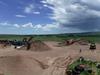 Photo of active construction materials extraction site